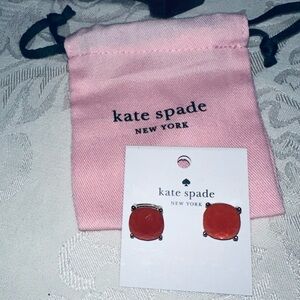NWT kate spade Coral Gumdrop Earrings